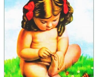 Matte Canvas, Niña de la Espina, La Nigüenta, Dominican art, Traditional Wall Decor