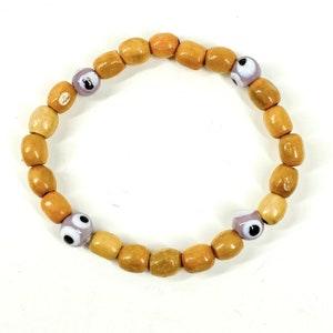 Evil Eye Armband aus Holz