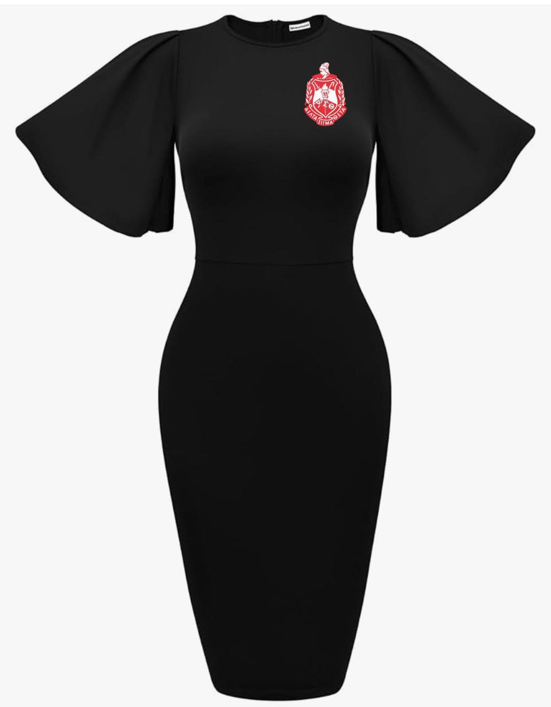 ワンピース Embroidered Cuffs A-Line Dress - black 04786241800-p.jpg?ts=1752069576357