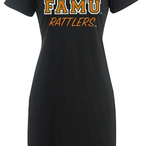 Florida A&M university glitter/non-glitter V-neck t-shirt Dress (Optional-Personalization)