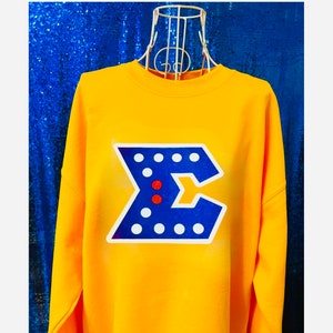 Sigma Gamma Rho “Sigma” Glitter/Non-Glitter Sweatshirt (Optional Personalization)