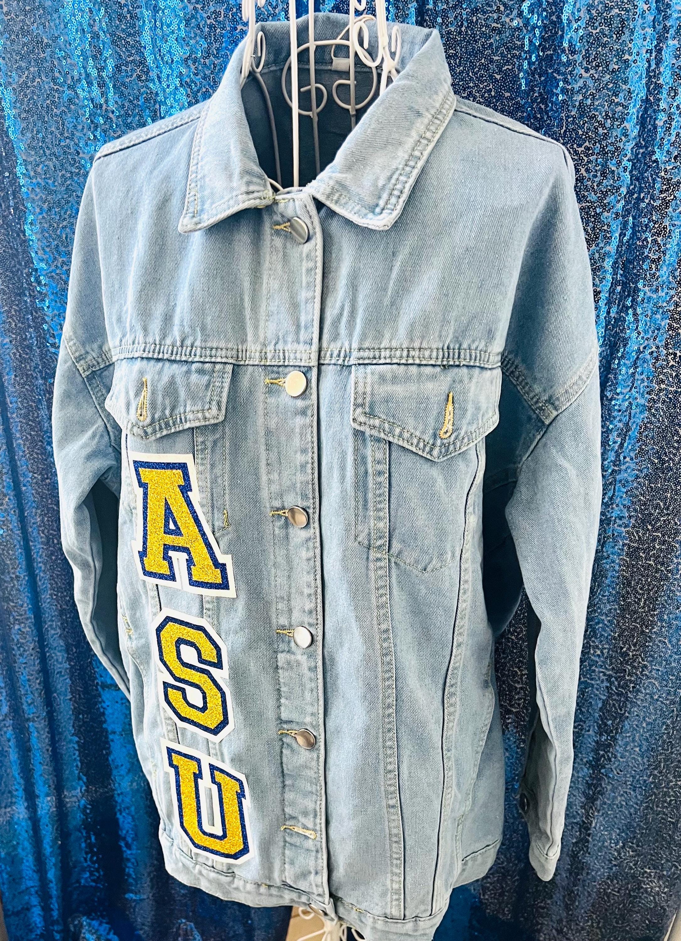 ASU (albany State University) Denim Jacket (optional Personalization ...