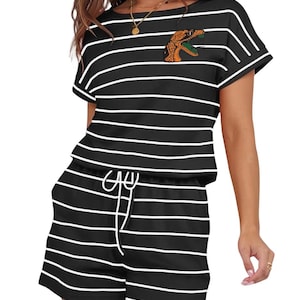 Florida A&M University Embroidery (Off the Shoulder) Shorts Outfit (Romper/Jumper)