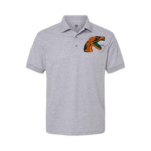 Florida A&M University Embroidery Polo Shirt in Grey (Uni-Sex)