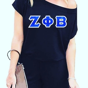 Zeta Phi Beta Glitter/Non-Glitter (Off the Shoulder) Romper/Jumper Short Outfit