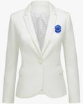Zeta Phi Beta Embroidery Jacket (Blazer) in White (This jacket tends to run small please consider a size up if needed)