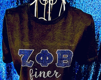 Zeta Phi Beta Rhinestone T-Shirt