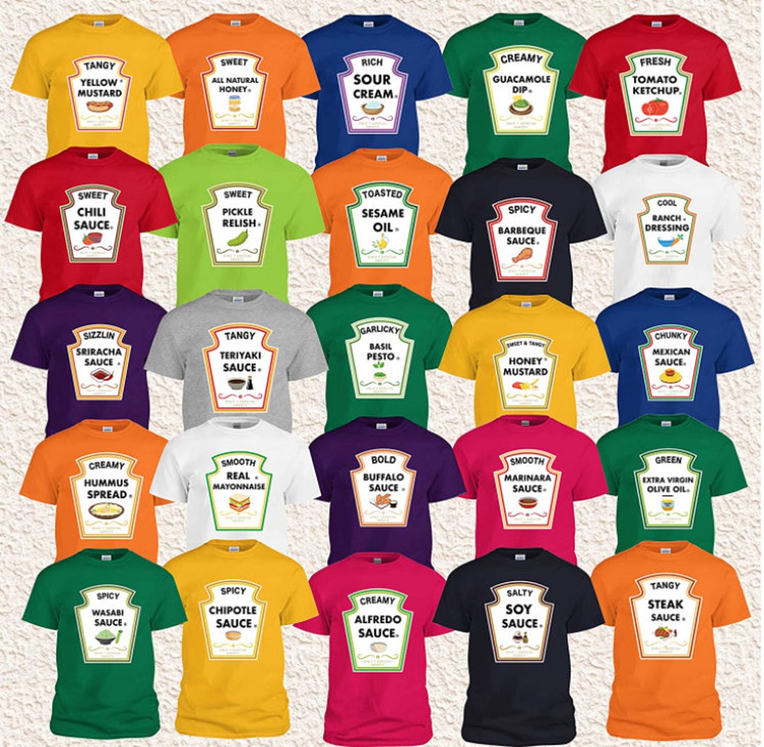 Ketchup Mustard Mayonnaise Relish Ranch Matching Tshirts Etsy