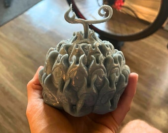 One piece 3d devil fruit - one piece 3d print file - one piece 3d figure - mera mera no mi - flame flame fruit