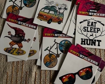 Adventure cool dye cut vinyl stickers I’ve resistant peel off weather proof stickers