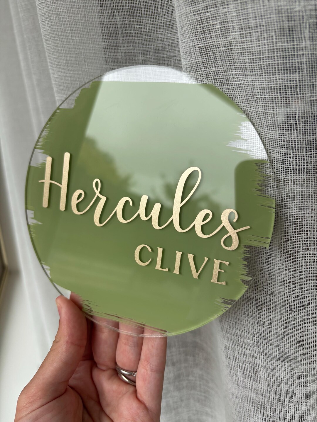 Acrylic Custom Name Sign, Baby Birth Announcement Plaque, Boy Girl ...
