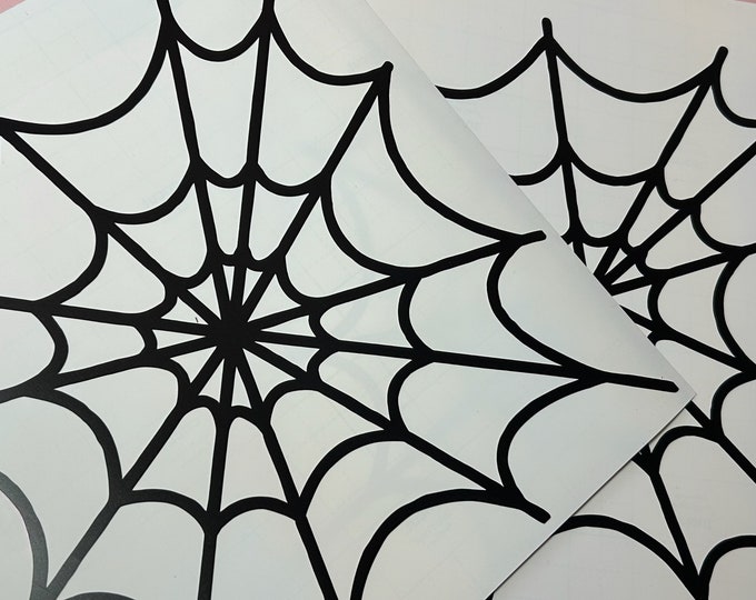 Spider Web Car Decal - Spider-man - Window Sticker - Bumper Sticker ...