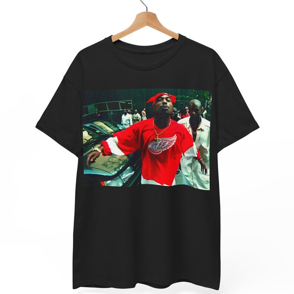 Tupac T-Shirt Dissing Reporter, Enhanced Graphic, 80s 90s Hip Hop rb, Old School Rap, Vintage Shakur Image, Makaveli Gangster Rap, West Side