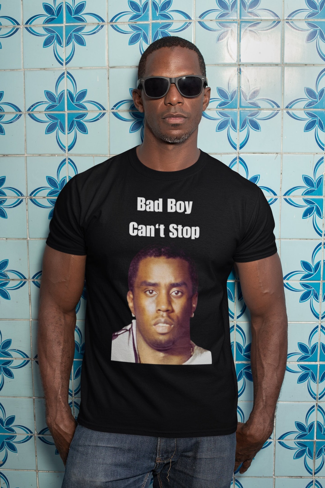 P Diddy Mugshot, Bad Boy Can't Stop, Puff Daddy Shirt, Rap Crime Record