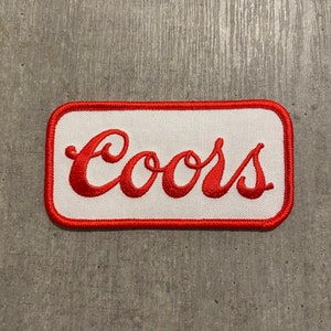 Coors Logo Vintage Style Beer Iron On/Sew On Woven Patch 4”