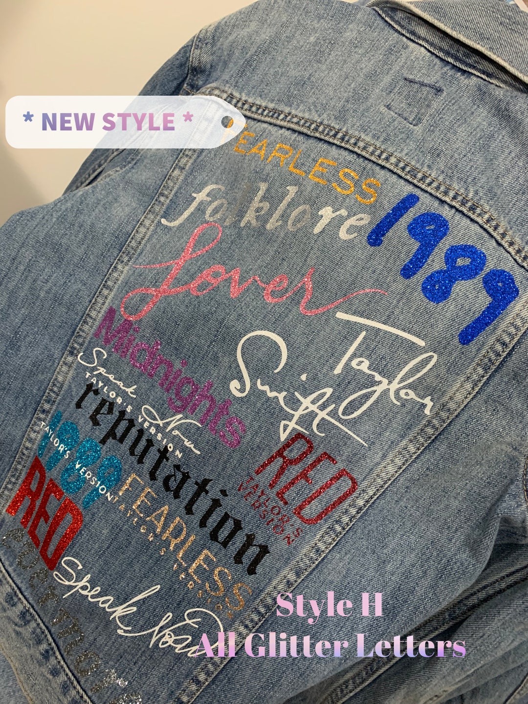 Taylor Swift Custom Jean Jacket - Etsy