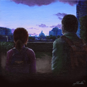The Last of Us - Joel and Ellie Capital Building DIGITAL PRINT