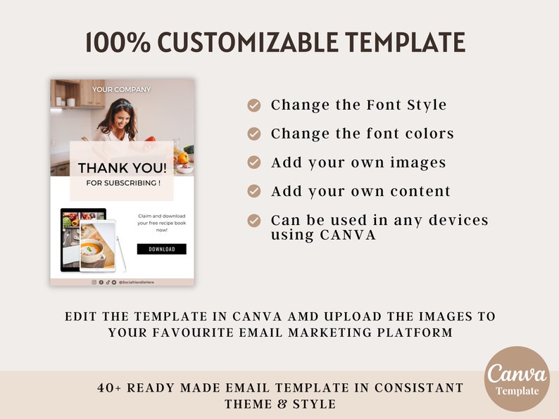 Email Marketing Canva Template News Letter Template Kit Etsy