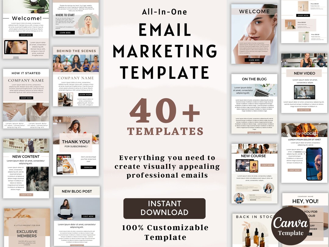 Email Marketing Canva Template News Letter Template Kit Sales Email Email Marketing Canva Template News Letter Template Kit Sales Email