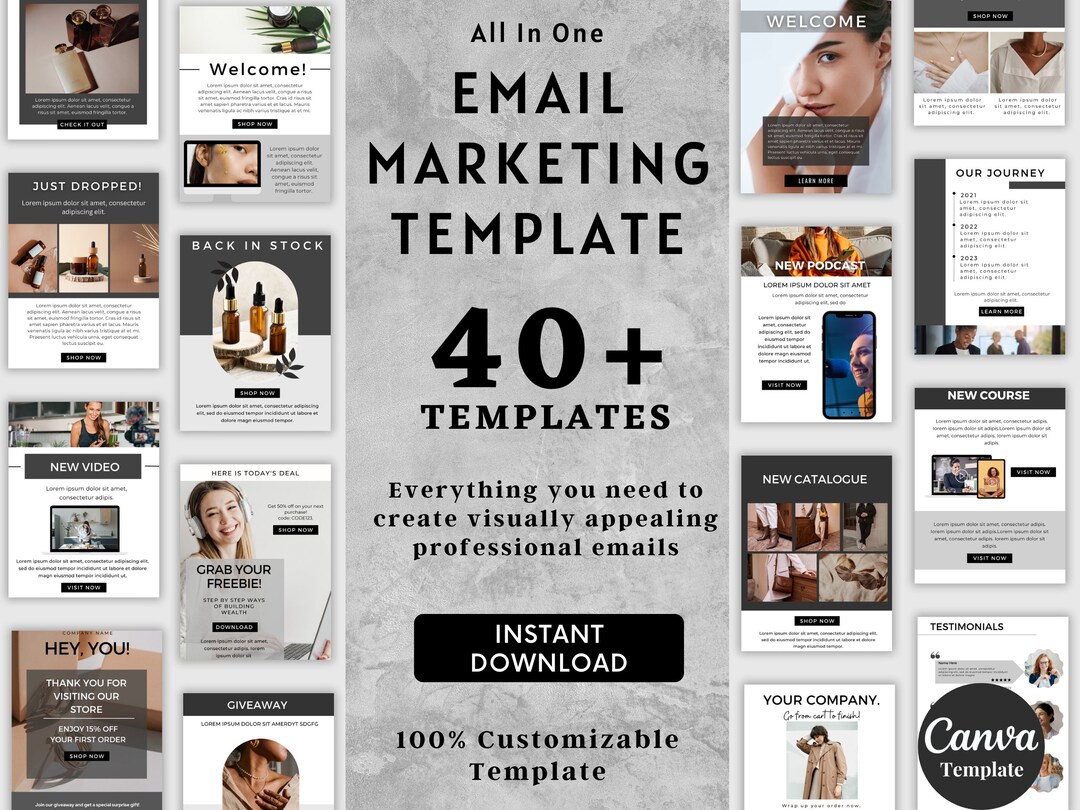 Email Marketing Canva Template News Letter Template Kit Sales Email Email Marketing Canva Template News Letter Template Kit Sales Email