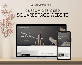 Design personalizado de sites Squarespace: Site empresarial responsivo