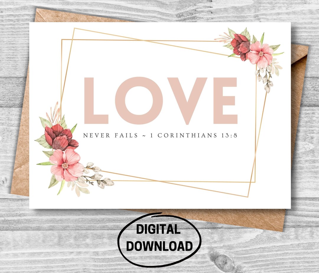 Wedding Card Printable Religious Wedding Card Christian - Etsy
