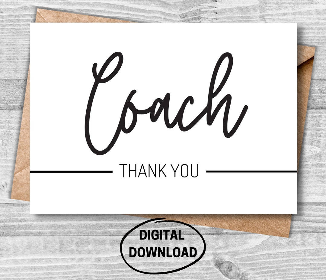 Coach Thank You Card Coach Appreciation - Il 1080xN.4976957372 Qpab 