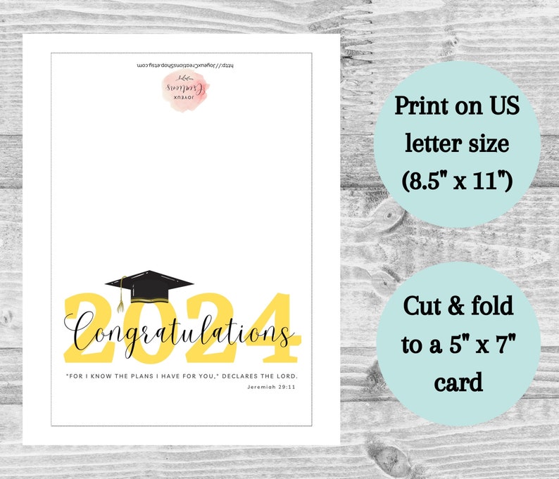 Graduation Christian 2024 Printable Card, Religious College Graduation ...