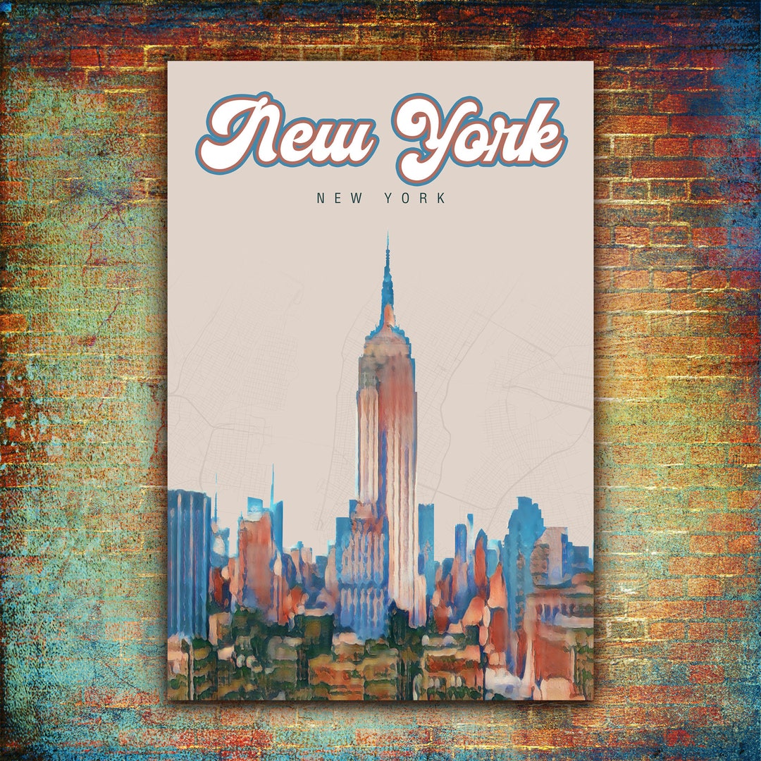 New York City Art New York Art NYC Decor New York City Skyline Art