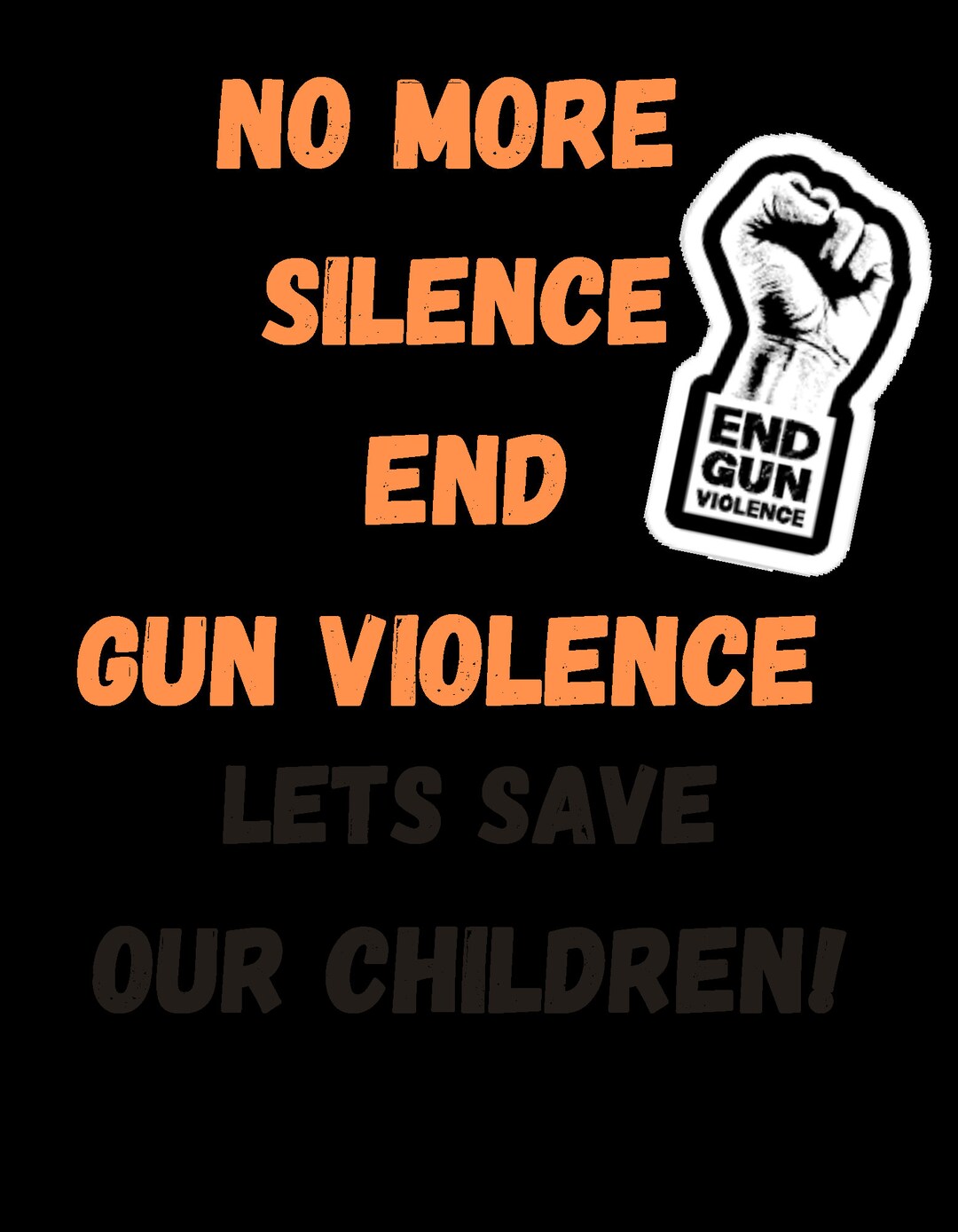 No More Gun Violence SVG Etsy