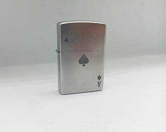 Zippo Ace Of Spades Chrome Lighter