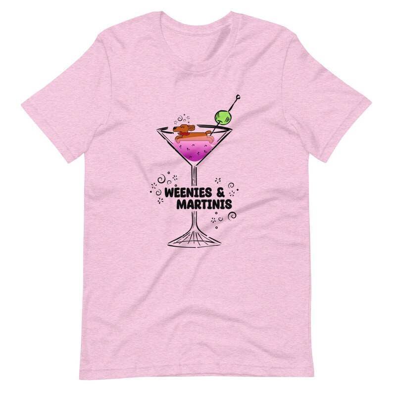 Funny Weenies and Martinis Unisex T-shirt - Etsy