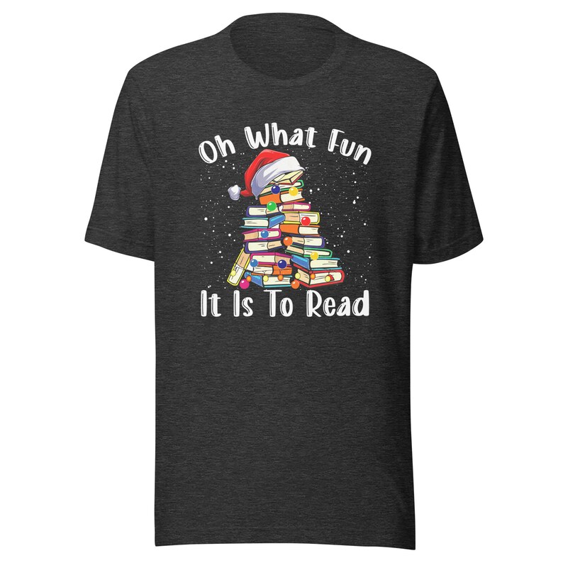Oh What Fun It is to Read Christmas Tree Book Lovers Unisex Etsy