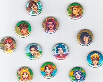 Stardew Valley Singles Button Pins/ Magnets - 1 inch