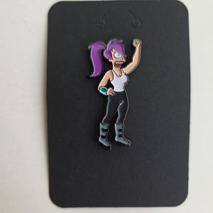 Pin esmaltado de Adult Swim Futurama - Personaje: Cyclops Space Captain Turanga Leela