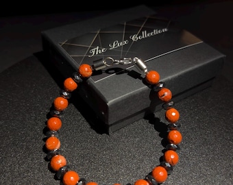Red Jasper/Hematite Bracelet