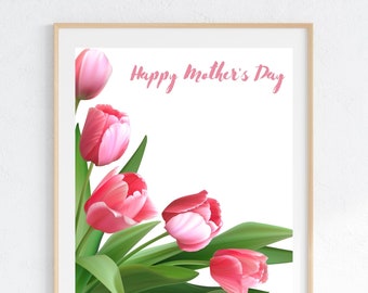 Mutter Tageskarte druckbare, glückliche Mutter Tageskarte, druckbare Muttertagskarte, digitaler Download