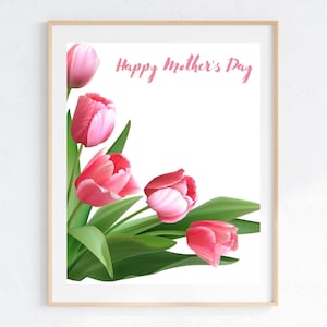 Tarjeta del Día de las Madres Imprimible, Tarjeta Feliz Día de la Madre, Tarjeta del Día de la Madre imprimible, Descarga Digital