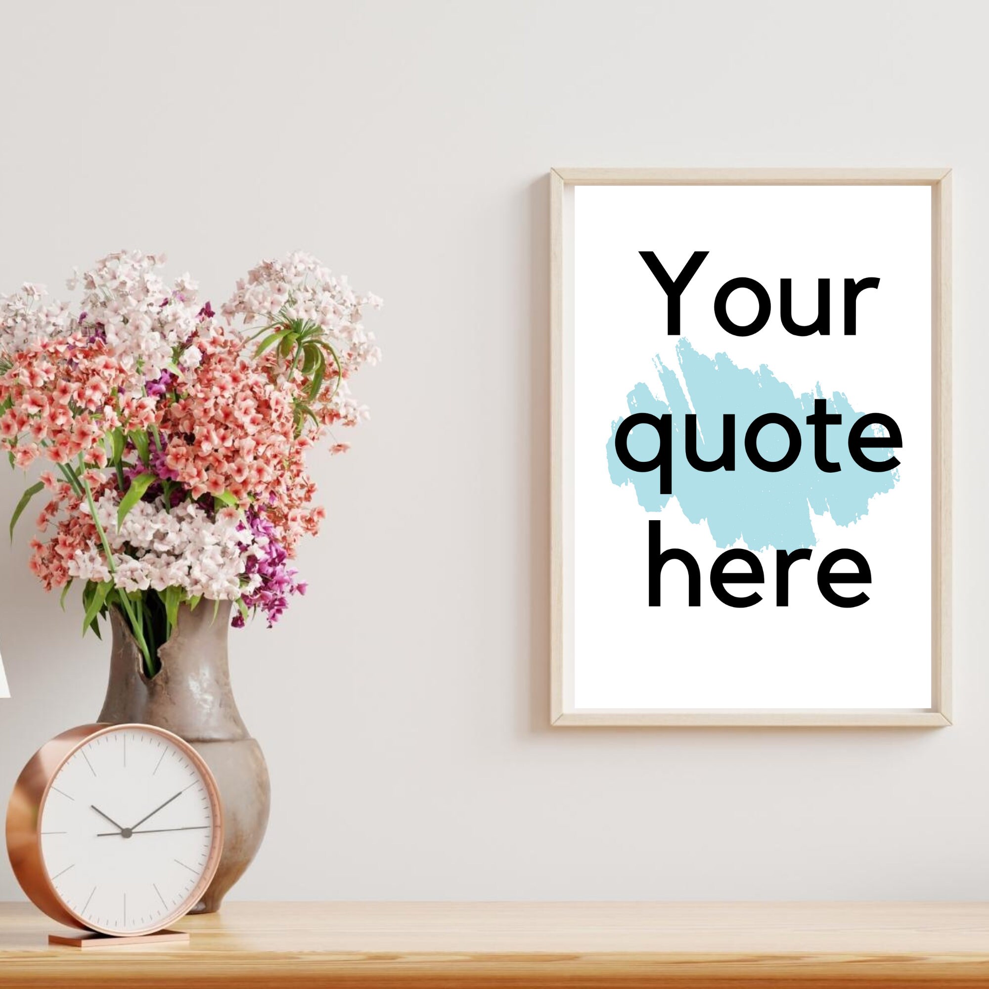 Custom Quote Print Custom Printable Wall Art Personalised Etsy
