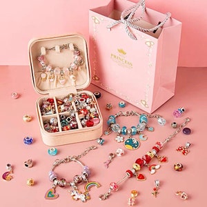 Nine New Styles 24-26 pcs/Set Enamel Resin Colorful Mix Set Pandora Charm  Jewelry Bracelet DIY Handmade Matching Fun - AliExpress
