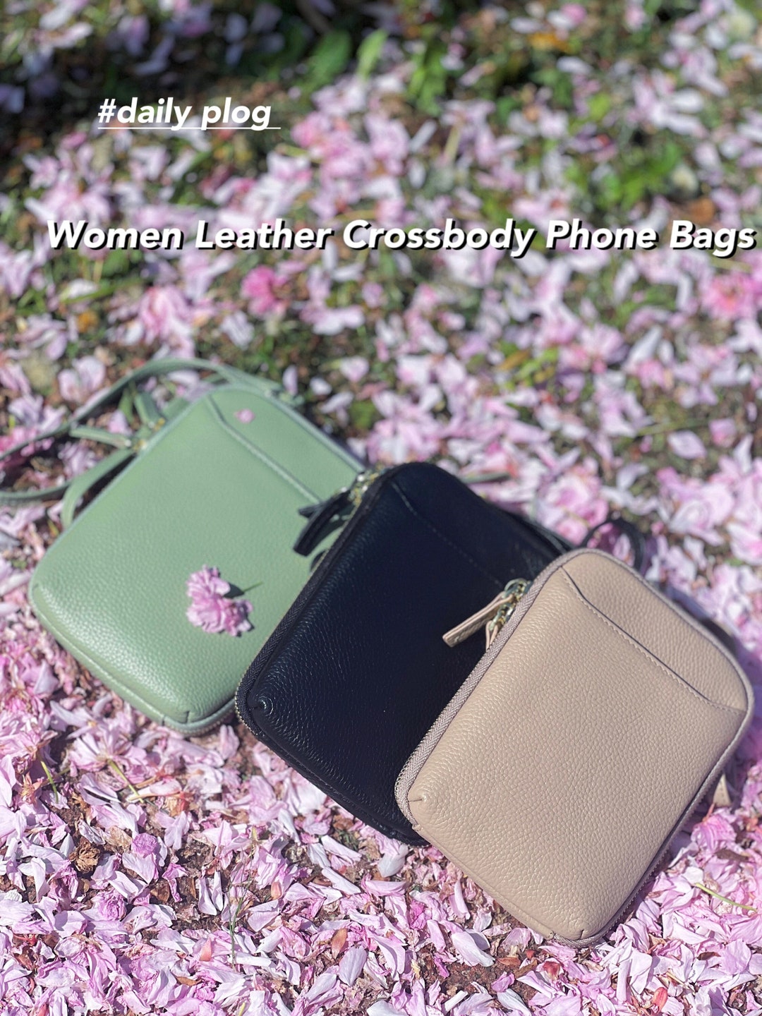 Women Leather Crossbody Phone Bags Shoulder Bags Lady Handbags Purse