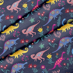 Adorable Kids Dinosaurs Theme Fabric, Premium Quality Fabric - For Quilting, DIY, Crafting Perfect For All Your Projects.