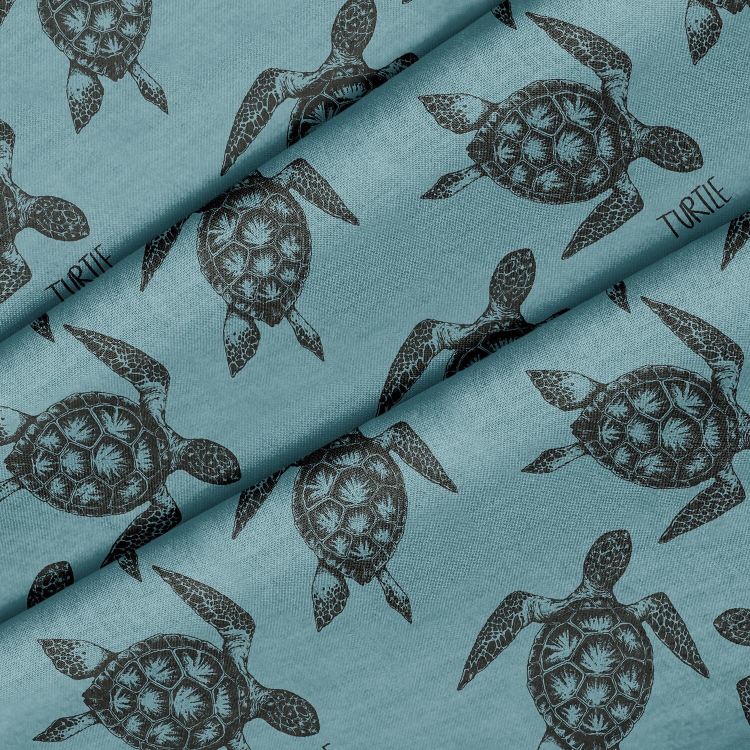 Tessuto con simpatico tema tartaruga marina, tessuto di qualità premium, per quilting, fai da te e artigianato, perfetto per tutti i tuoi progetti.