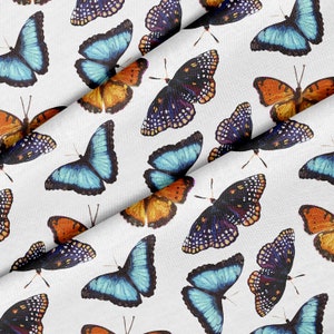 Delicate Butterflies Theme Fabric, Premium Quality Fabric - For Quilting, DIY, Crafting Perfect For All Your Projects.
