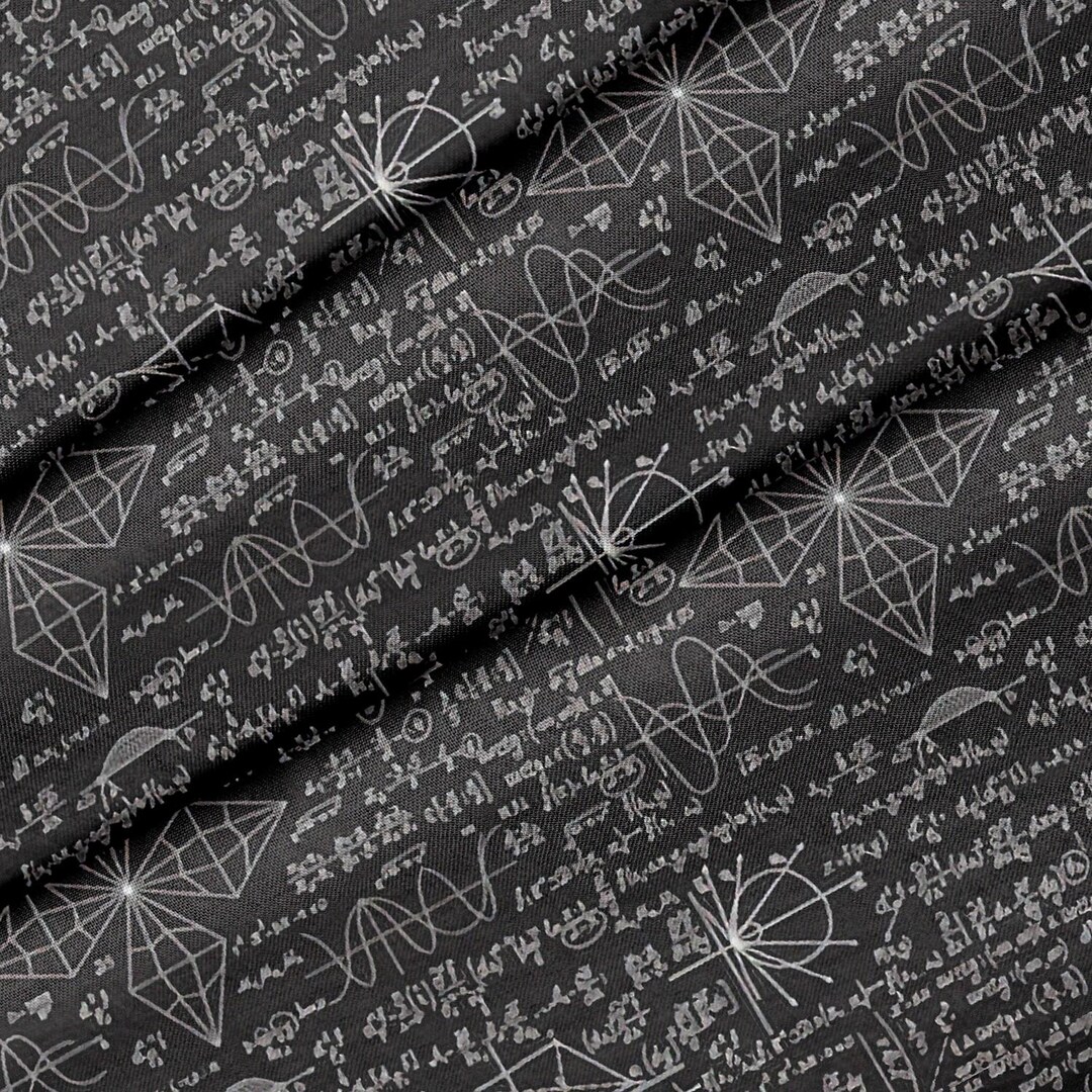Math Algebra Theme Fabric, Premium Quality Fabric - for Quilting, DIY ...