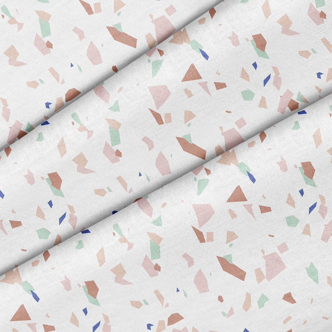 Terrazzo Pattern Theme Fabric, Premium Quality Fabric - for Quilting ...