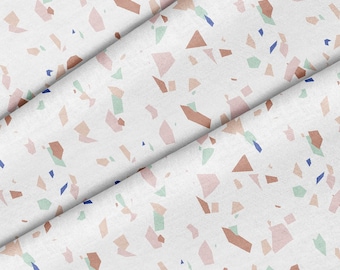 Terrazzo Pattern Theme Fabric, Premium Quality Fabric - For Quilting, DIY, Crafting Perfect For All Your Projects.
