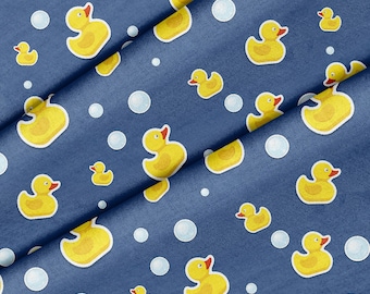 Rubber Duck Theme Fabric, Premium Quality Fabric - For Quilting, DIY, Crafting Perfect For All Your Projects.