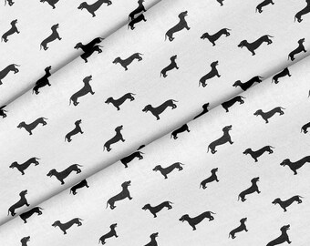 Dachshund Dog Theme Fabric, Premium Quality Fabric - For Quilting, DIY, Crafting Perfect For All Your Projects.