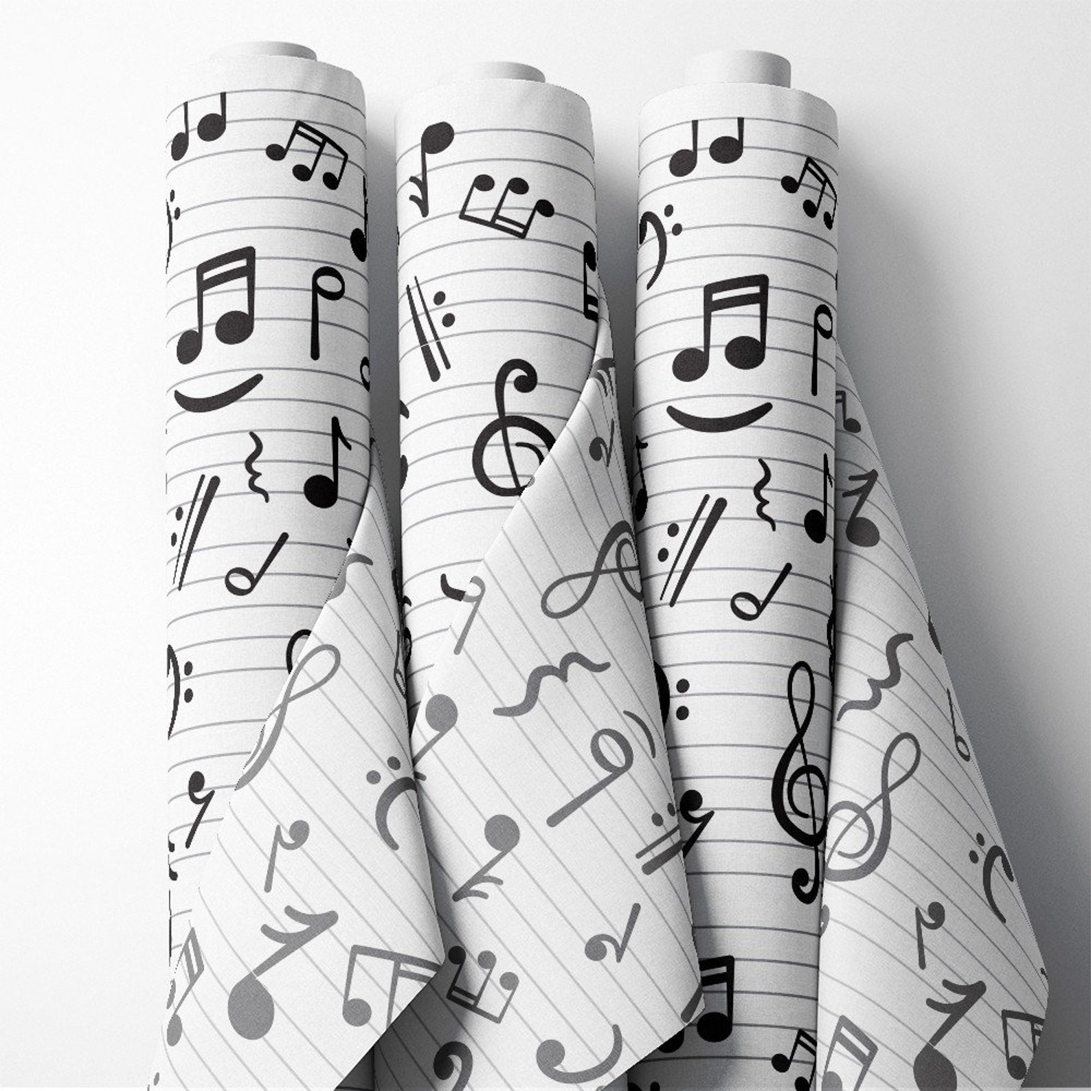 Music Notes Theme Fabric, Premium Quality Fabric - for Quilting, DIY ...